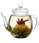 Preview: Erblüh Tee Geschenkset "Grüner Tee" mit Glaskanne 0,5l