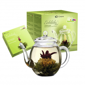 Erblüh Tee Geschenkset "Grüner Tee" mit Glaskanne 0,5l
